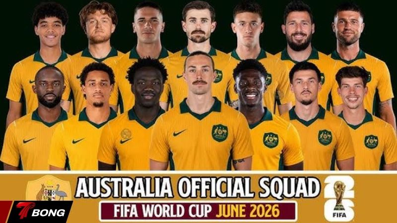 Đội hình chính thức của Socceroos Pha trộn kinh nghiệm và sức trẻ